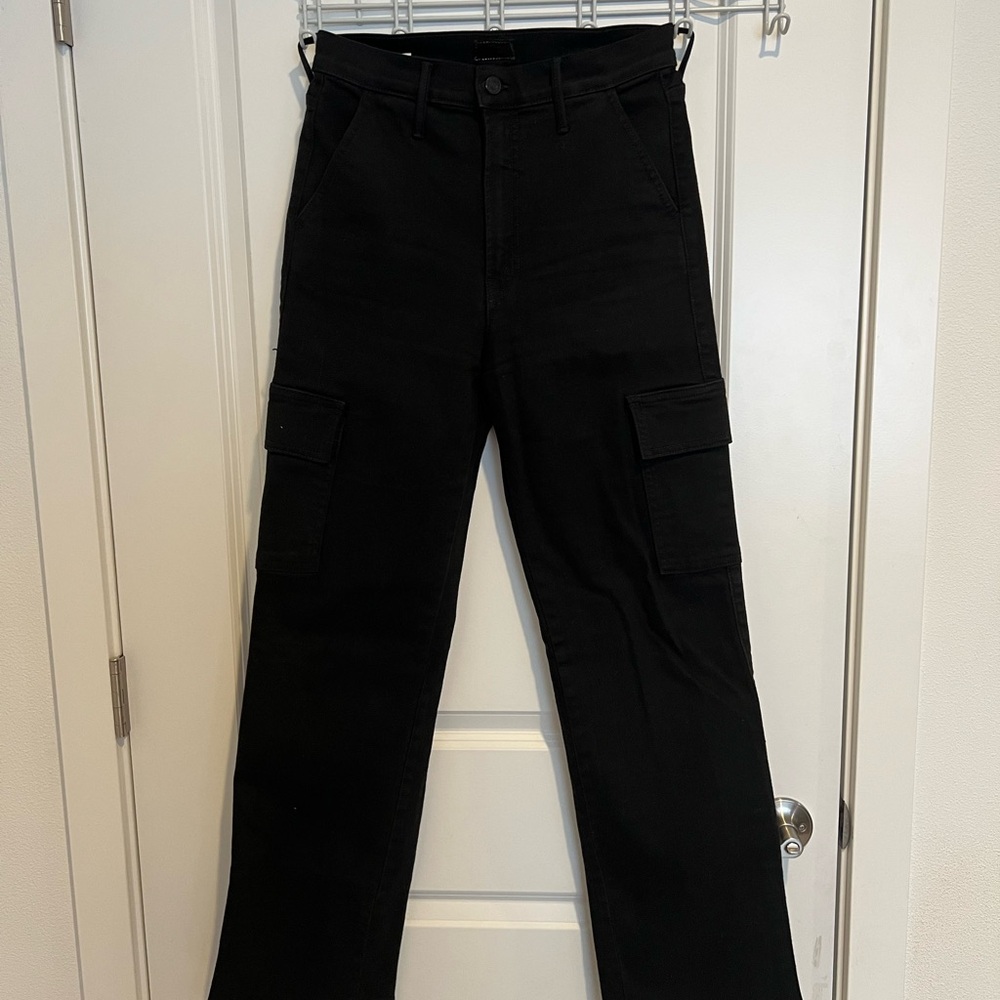 MOTHER Straight Up Rambler Cargo Wide Leg